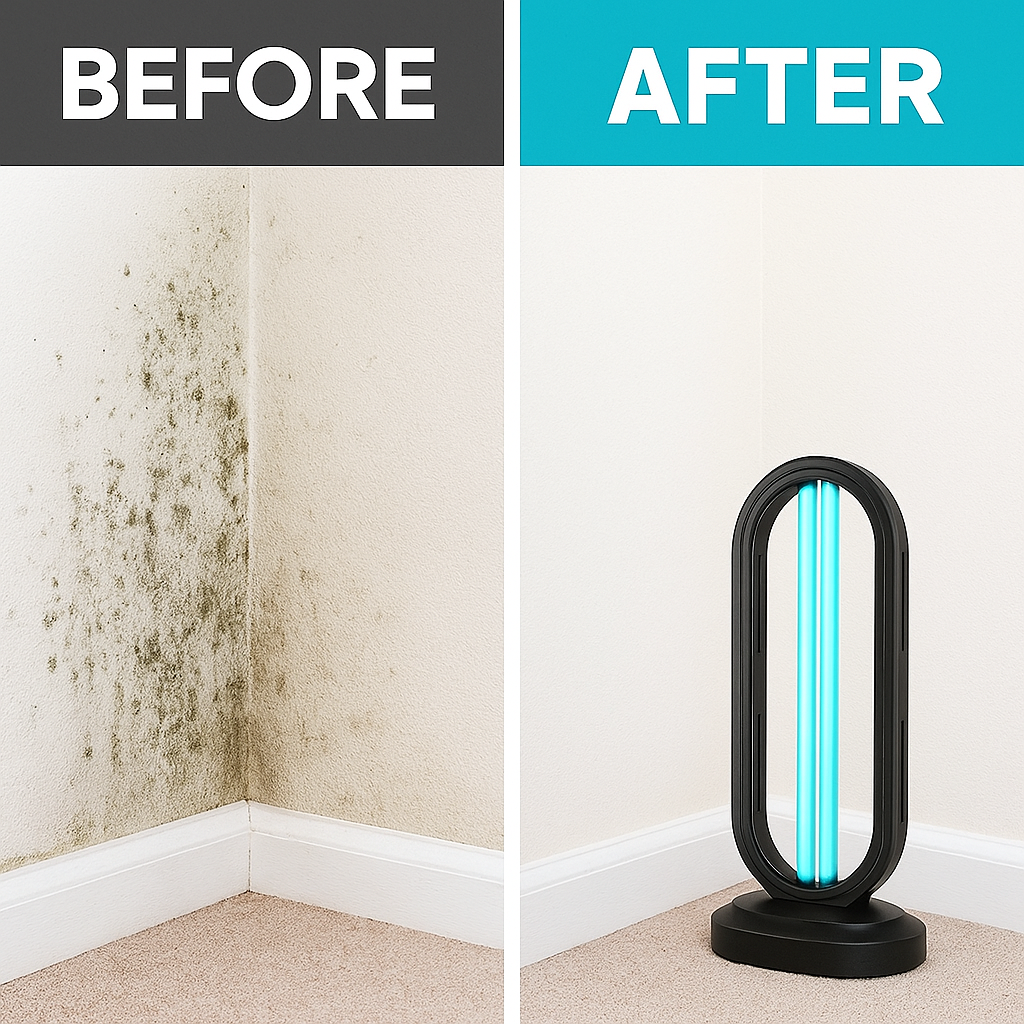 UVCure™ With Ozone Technology - Kills Mould, Viruses, Bacterias, Germs Naturally