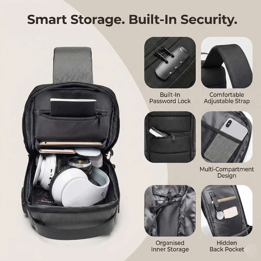 SecurePro - Anti Theft & Charging Bag