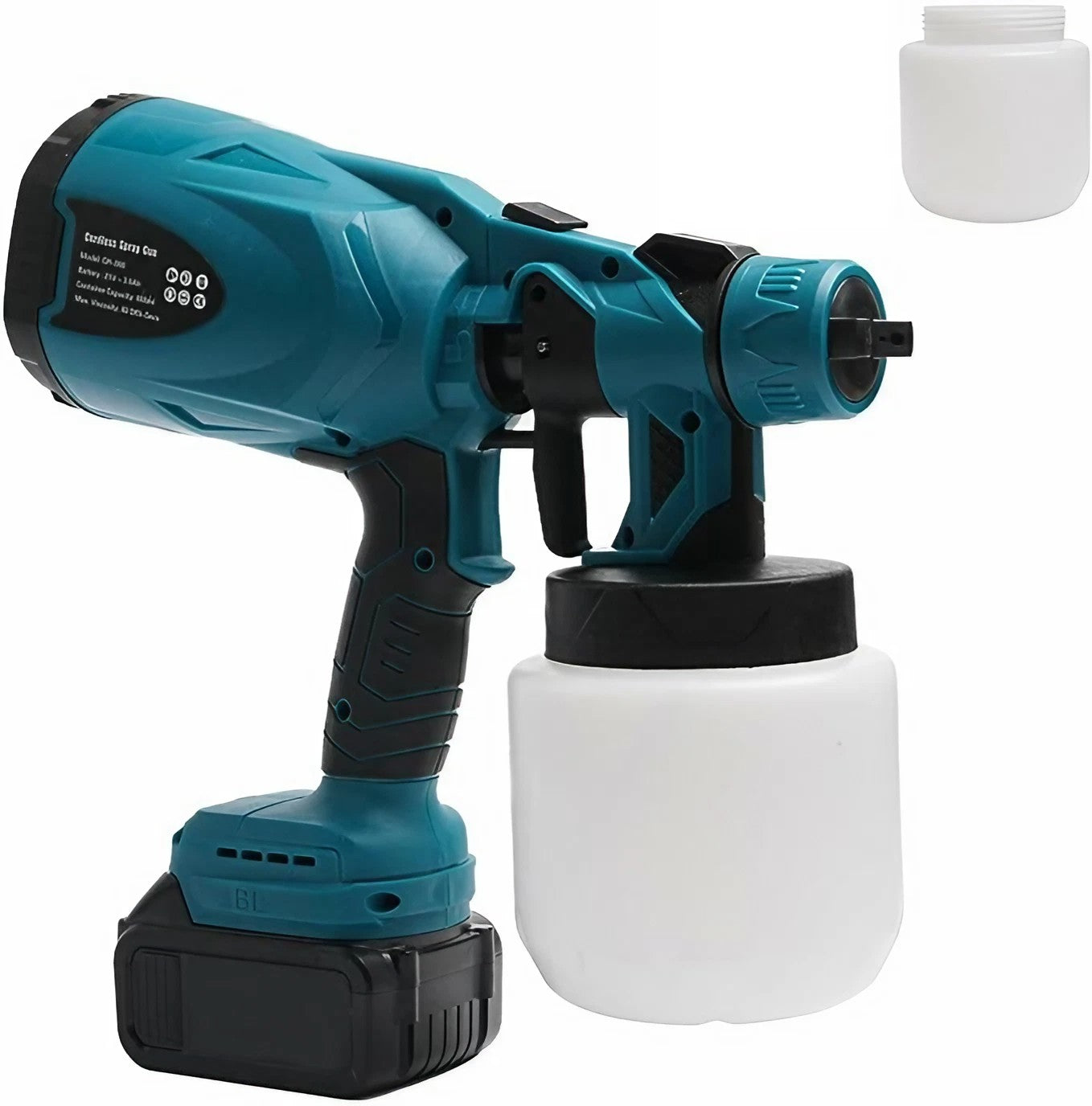 Cordless Paint Sprayer + 2 Free Batteries + 1 Free Charger