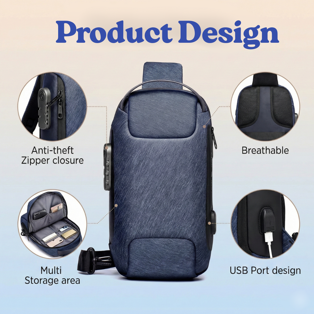 SecurePro - Anti Theft & Charging Bag