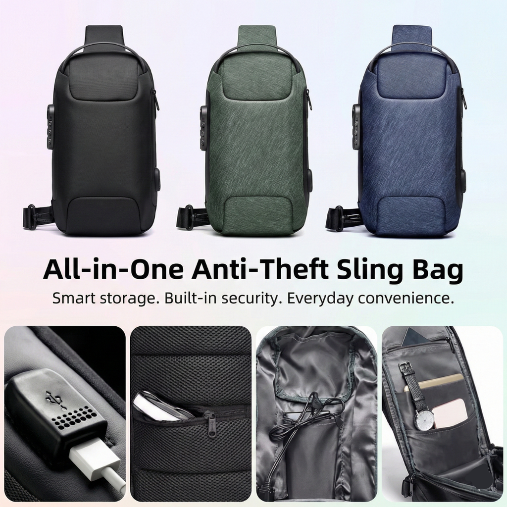 SecurePro - Anti Theft & Charging Bag