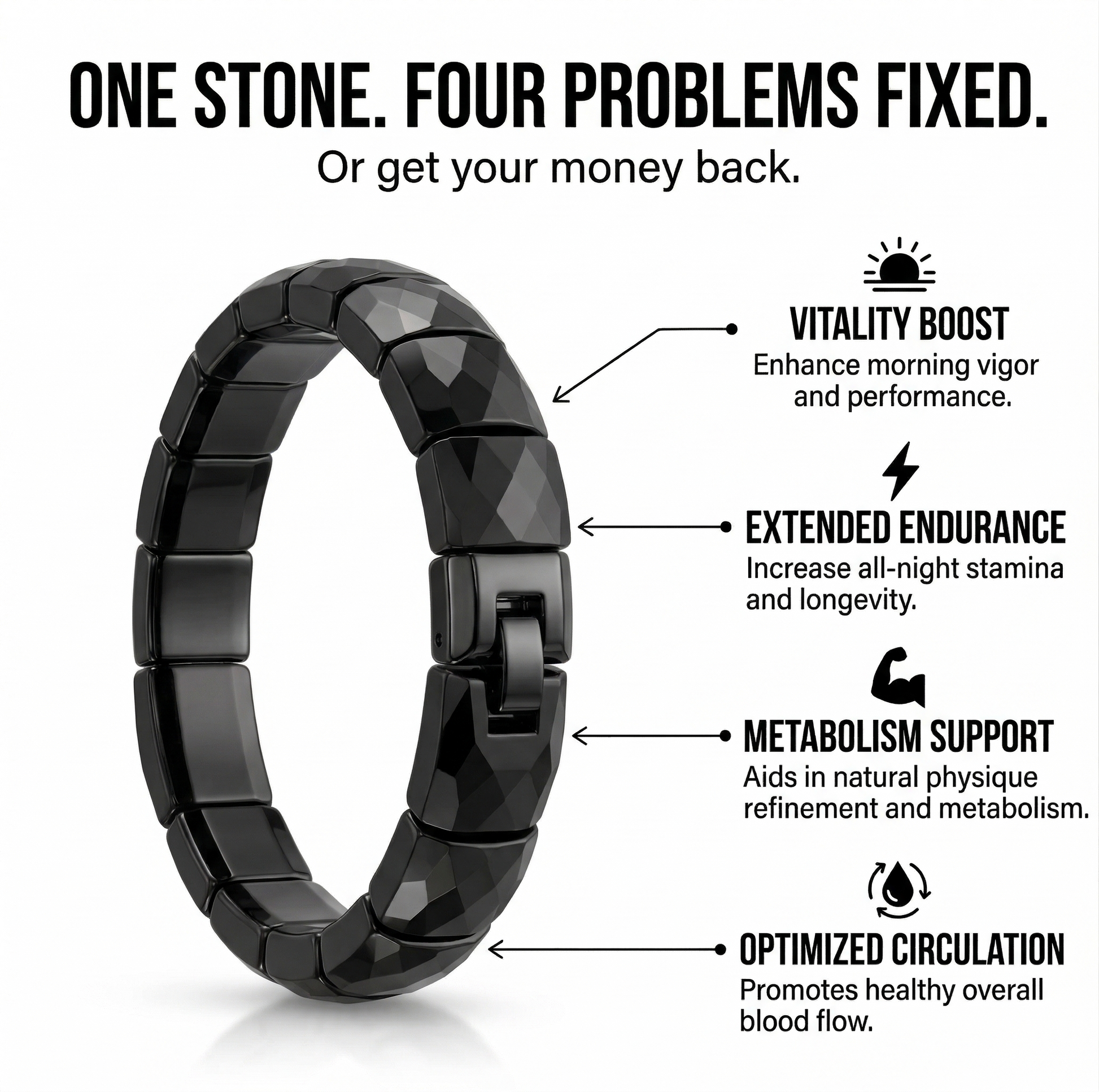 PowerEdge Hematite Bracelet