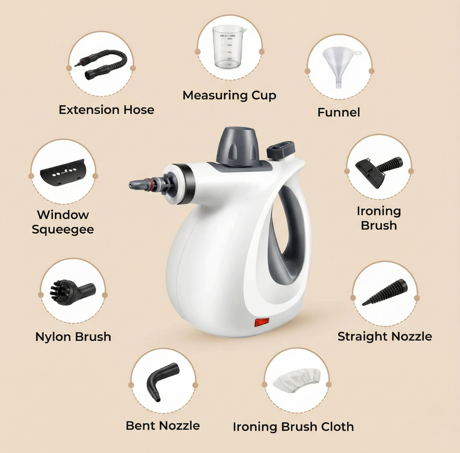 SteamRush Pro - Handheld Steam Cleaner