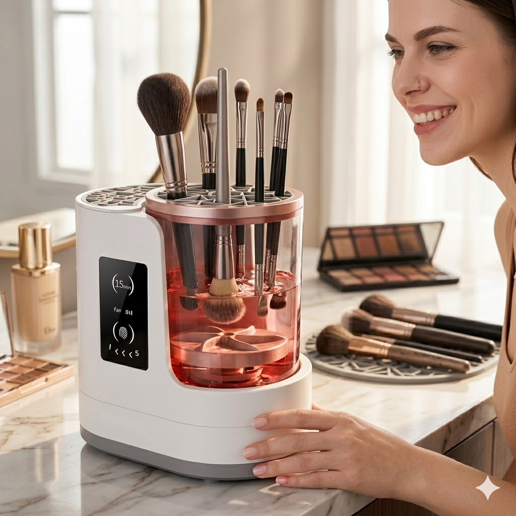 RadianceWash™ Brush Cleaning System
