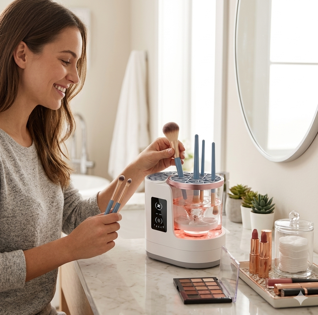 RadianceWash™ Brush Cleaning System