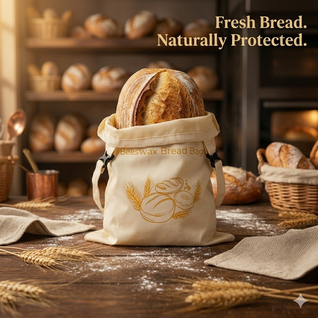 LoafKeeper - Reusable Cotton-Beeswax Bread Bag