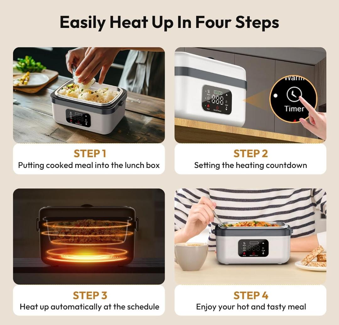 HeatNest™ - Portable Heating Lunch Box