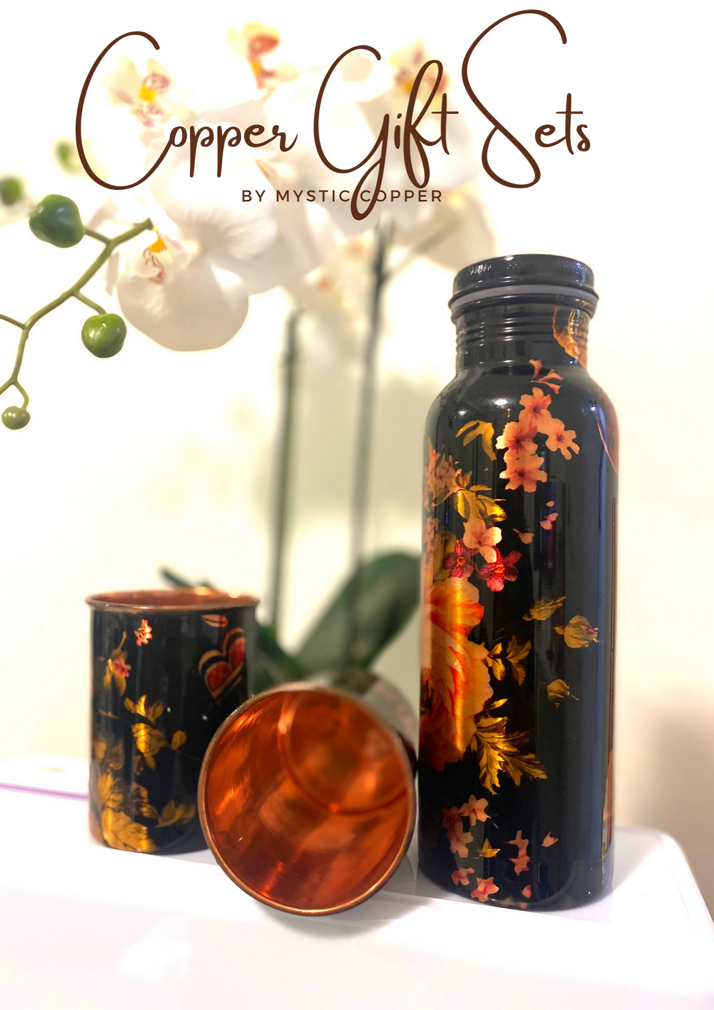 Healing Copper Water Bottle & Jars